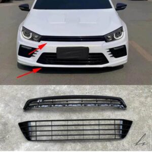 自動交換フロントアッパーロワーバンパーグリルレーシンググリル VW シロッコ R 2014 - 18