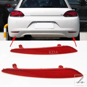 自動リアバンパーリフレクターハザード灯ストリップカバーバー VW シロッコ 2009 - 14 1K8945105 1K8945106