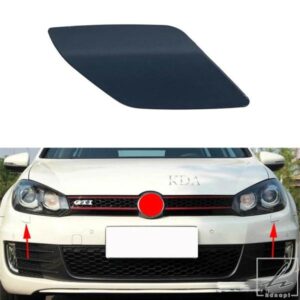 自動左右フロントバンパーヘッドライトウォッシャーカバーキャップ無塗装 VW ゴルフ MK6 GTI 2009 - 12