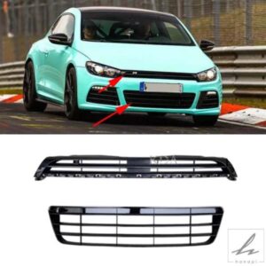 自動交換フロントアッパーロアバンパーグリルレーシンググリル VW シロッコ R 2009 - 13