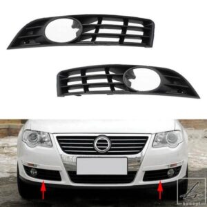 自動左右フロントバンパーフォグランプグリルグリルカバー VW パサート B6 2006 - 11 3C0853665A 3C0853666A