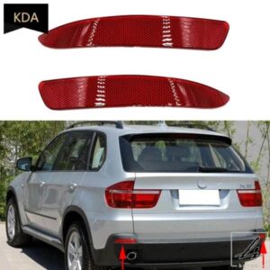 自動左右リアバンパーリフレクターハザード灯ストリップカバーバー BMW X5 E70 2007 2008 2009 2010 63217158949 63217158950