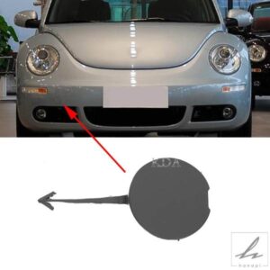 自動フロントバンパー牽引フックキャップカバー無塗装 VW ビートル 2006 - 10 1C0807241