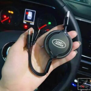 高速充電データケーブル 100 ワット多機能 3 で 1 データコードランドローバーレンジローバー EVOQUE カーアクセサリー