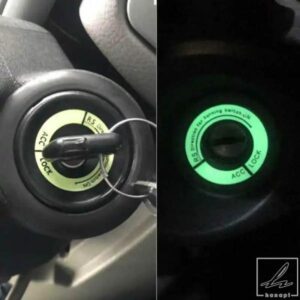 発光点火スイッチステッカーカーアクセサリールノーダスタークリオ DACIA 3 トゥインゴローガンサンデロ MODUS