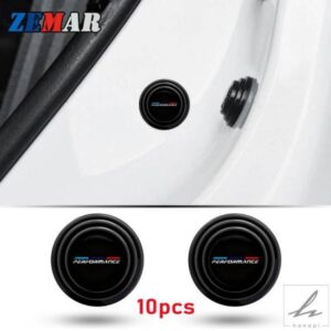 10 個のドアショックアブソーバーステッカー防音 BMW 1 2 3 4 5 6 シリーズ E60 E46 F30 F20 F10 G30 G20 E90 E39 E87 アクセサリー