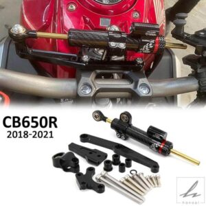 新ホンダ CB650R CB650R CB650R 2018 - 21 オートバイステアリングスタビライザーダンパー取付ブラケットキット