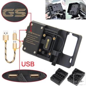 携帯電話 USB ナビゲーションブラケットオートバイ USB 充電マウント R1200GS F800GS ADV F700GS R1250GS CRF 1000L F850GS F750GS