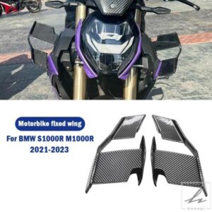 新 2023 オートバイフェアリングサイドウイングレット空力ウィングキットスポイラー BMW S1000R S1000R M1000R 2021-2023 アクセサリー