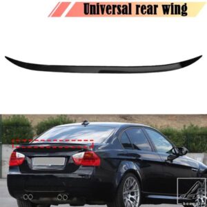 1.2 メートルリアトランクスポイラーリップ汎用ルーフテールウイングリップベンツアウディ A3 BMW E90 E46 カーレースセダンアクセサリー