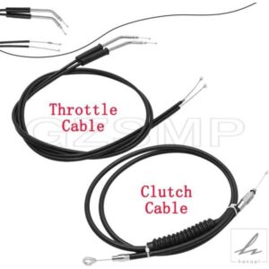 延長スロットルケーブルワイヤークラッチラインハーレースポーツスターアイアン XL883 1200 H XL883R P L C ダイナソフテイルファットボーイロードキング