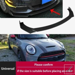 汎用フロントバンパーブレードリップスポイラースプリッターミニクーパー R53 R56 R58 R60 F56 F60 フロントスカートボード自動車アクセサリー