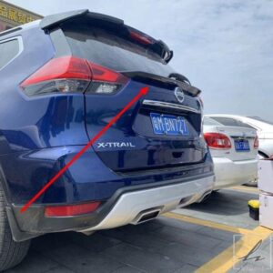 日産ローグエクストレイル 2014-2019 ABS プラスチックリアルーフスポイラートランクブーツリップウイング