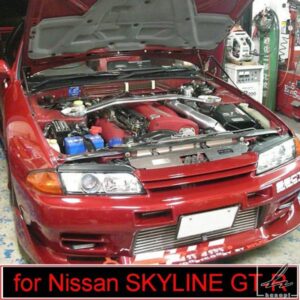 日産スカイライン GT-R HCR32 1989-1994 ノーマルフードフロントフードボンネットガスストラットリフトサポートショックダンパーカーボン