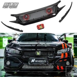 10位＆第 10.5 世代シビック FK8 FC1 FK7 N1 カーボン フロント センター メッシュ グリル グリル トリム