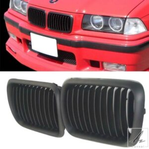 黒キドニーフロントグリルグリル BMW E36 3 シリーズ M3 318I 323I 328I 1997-1999