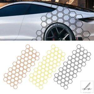 車クリエイティブハニカムオープンスタイルステッカーオートグラフィックビニール装飾チューニングサイドステッカーアウディ BMW ベンツ汎用車