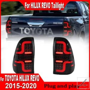 2015 - 20 TOYOTA HILUX REVO LEDリアランプウィンカーブレーキリバースプラグアンドプレイ用車テールライトアセンブリ