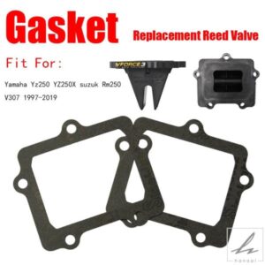 2個/1個 ガスケット G305 インレット交換用リードバルブ VFORCE V307A V307B ヤマハ YZ250 YZ250X スズキ RM250 V307 1997-2019 に適合
