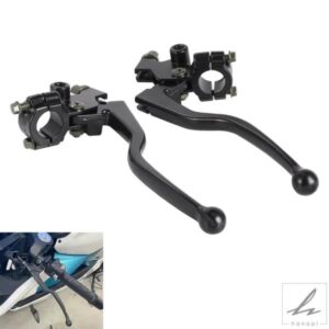 22MM 7/8インチ 合金製 オートバイ用ブレーキクラッチレバー ハンドルバーアクセサリー ピットダートバイク ATV モト機器パーツ用