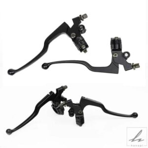 22MM 7/8インチ オートバイブレーキクラッチ右左レバーレバークラッチ合金ホンダCG125ピットバイクATVバイク用