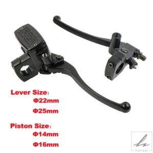 汎用 22MM 25MM オートバイブレーキポンプ フロントマスターシリンダー 油圧ブレーキレバー ホンダ シャドウスティード 600 400 VT600 VT750用