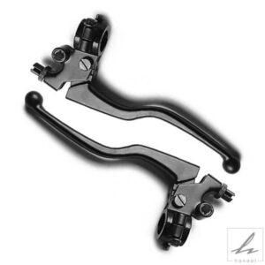 2X 22MM 7/8インチ 合金 オートバイブレーキ＆クラッチレバー ハンドルバーアクセサリー ピットダートバイク ATV モト機器パーツ用