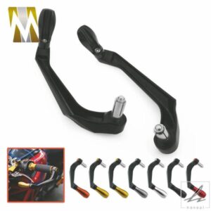 1組の汎用7/8インチ22MMハンドルバープロテクターブレーキクラッチオートバイレバーガードCNCアルミ