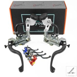 17.5RCS ブレーキクラッチレバー オートバイマスターシリンダーポンプ ラジアルマウント 油圧 DOT 7/8インチ 22MM ハンドルバーブレーキ レーシング モト