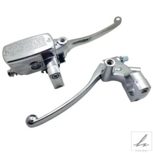 25MM電気メッキ油圧ブレーキクラッチレバーマスターシリンダーホンダCB400SF /ヤマハ/スズキ左クラッチハンドルに適合