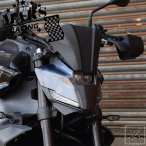 ヤマハ 新型 MT-09 2024 2025 MT09 SP 24-25 Y-AMT バイク用 スポーツ ウィンドシールド バイザー マットブラック ウィンドスクリーン