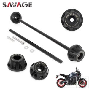 リアフロントアクスルフォーククラッシュスライダー YAMAHA MT-09 SP MT09 TRACER 900/9/GT FZ-09 FJ-09 オートバイホイールハブプロテクターパッド用