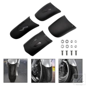 汎用ブラックオートバイフロントリアマッドガードフェンダースプラッシュエクステンションパッドKTMカワサキホンダハーレーBMWドゥカティパーツ用