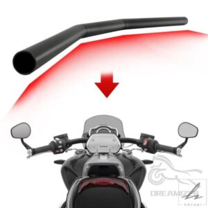 22MM 25MM トラッカードラッグバーハンドルバー ハーレーダビッドソン スポーツスター 1200 バイクパーツ ブラック