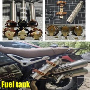 1.2Lステンレス製オートバイ燃料タンクガソリン缶ガススペアコンテナジェリー缶ホンダCBヤマハチョッパーBWMハーレー用