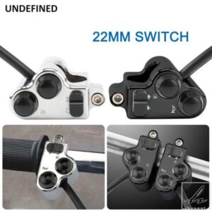 22MM オートバイハンドルバーコントロールスイッチ ハーレー スポーツスター XL ツーリング ソフテイル ダイナ ホーン ウィンカー スタートキル