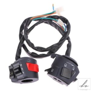 汎用バイクハンドルバースイッチチョークホーンウィンカーヘッドライト電動スタートハンドルバーコントローラースイッチ付き