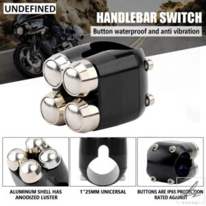 1インチ25MM オートバイハンドルバーコントロールスイッチ ヤマハ ホンダ ハーレー ツーリング ソフテイル ダイナ ファットボブ ローライダー スポーツスタ