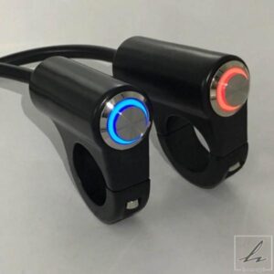 22MM 7/8'' 合金製 オートバイハンドルバー用 ヘッドライトスイッチ 防水スイッチ 12V フォグ スポットライト レトロスイッチ