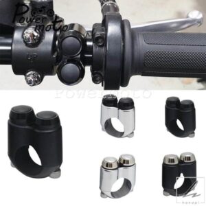 22MM/25MM オートバイ 1インチ 7/8インチ ハンドルバースイッチ 汎用 オートバイ バイク カフェレーサー モトギアハウジング デュアルモーメンタリーボタン