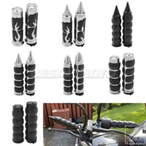 1インチ7/8インチのオートバイハンドグリップスロットルハンドルバーハーレーホンダカワサキスズキヤマハバイククルーザーチョッパーカスタム用
