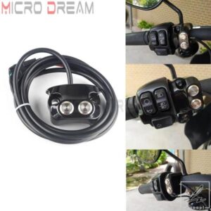 1インチ 25MM ハンドルバーエアライドコントロールスイッチ 2ボタン ハーレー スポーツスター 883 1200 XL ダイナ ストリートグライド Vロッド