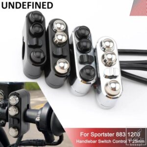 1インチ 25MM ハンドルバーコントロールスイッチ ハーレー スポーツスター 883 1200 ツーリング ソフテイル ダイナ ファットボブ ローライダー バイク用
