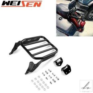2018-2024年式ハーレー ソフテイル ストリートボブ FLDE FLHC FLHCS FLSL FXBB FXBBS FXST用 バイク用リアスポーツラゲッジラック シシーバー対応