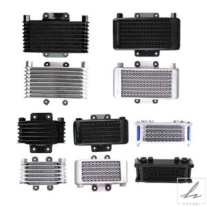 汎用バイクオイルクーラーM12オイルデリバリーインターフェース効率バイク冷却ラジエーター80CC-250CCエンジンモトクロスに適合