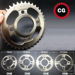 合金 58MM 428 チェーン 34T 36T 38T 40T 42T 43T 45T 48T 53T リアスプロケット CG125 CBF CM CBT125/150 オートバイバイク用