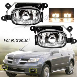 三菱アウトランダー 2003 - 07 用 LED フォグランプ ヘッドライト ハロゲン フロントバンパー フォグランプ フォグライト