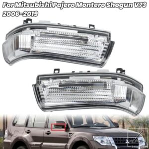 三菱パジェロモンテロショーグンV73 V77 V93 V97 2006-2019用ドアバックミラーライトサイドウィングミラーライトカーアクセサリー