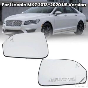 リンカーンMKZ 2013-2020 USバージョン用車サイドバックミラーガラスレンズブラインドスポットヒーター付きドアウィングミラーカーアクセサリー