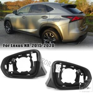 レクサス RX 2016 - 20 NX 2015-2020 用 オートサイドウィングミラーハウジングトリムフレーム バックミラーカバー 左右